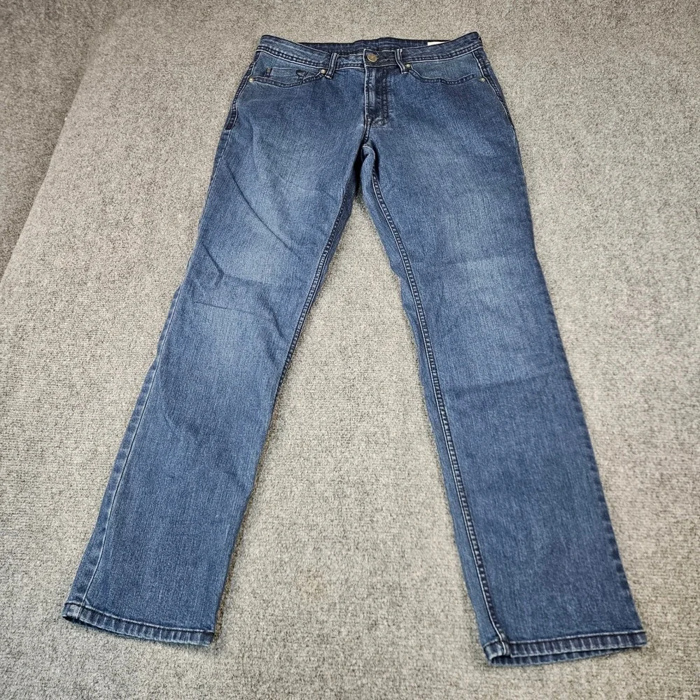 Buffalo David Bitton Jackson Slim Straight Jeans Mens 32x32 Medium Wash Denim